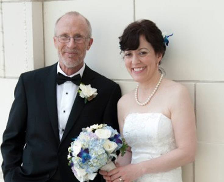 older man getting married to a younger bride